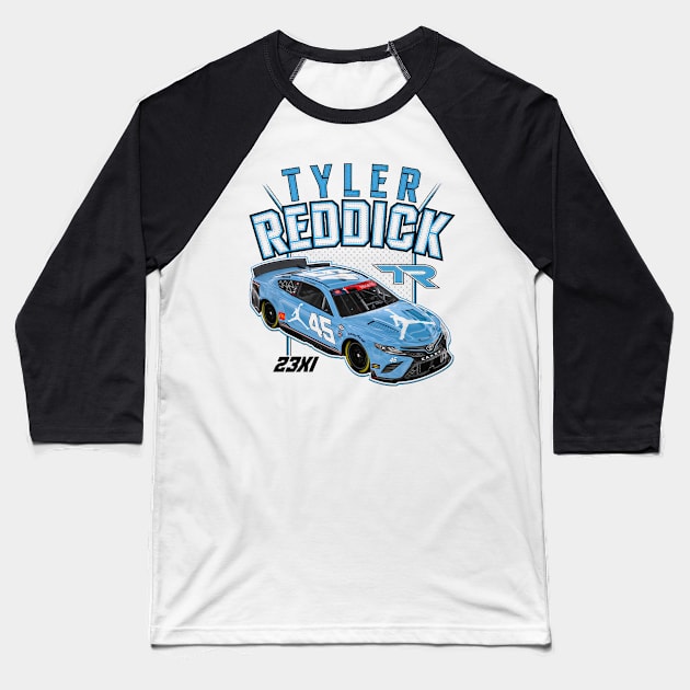 Tyler Reddick Jumpman Car Baseball T-Shirt by art.Hamdan